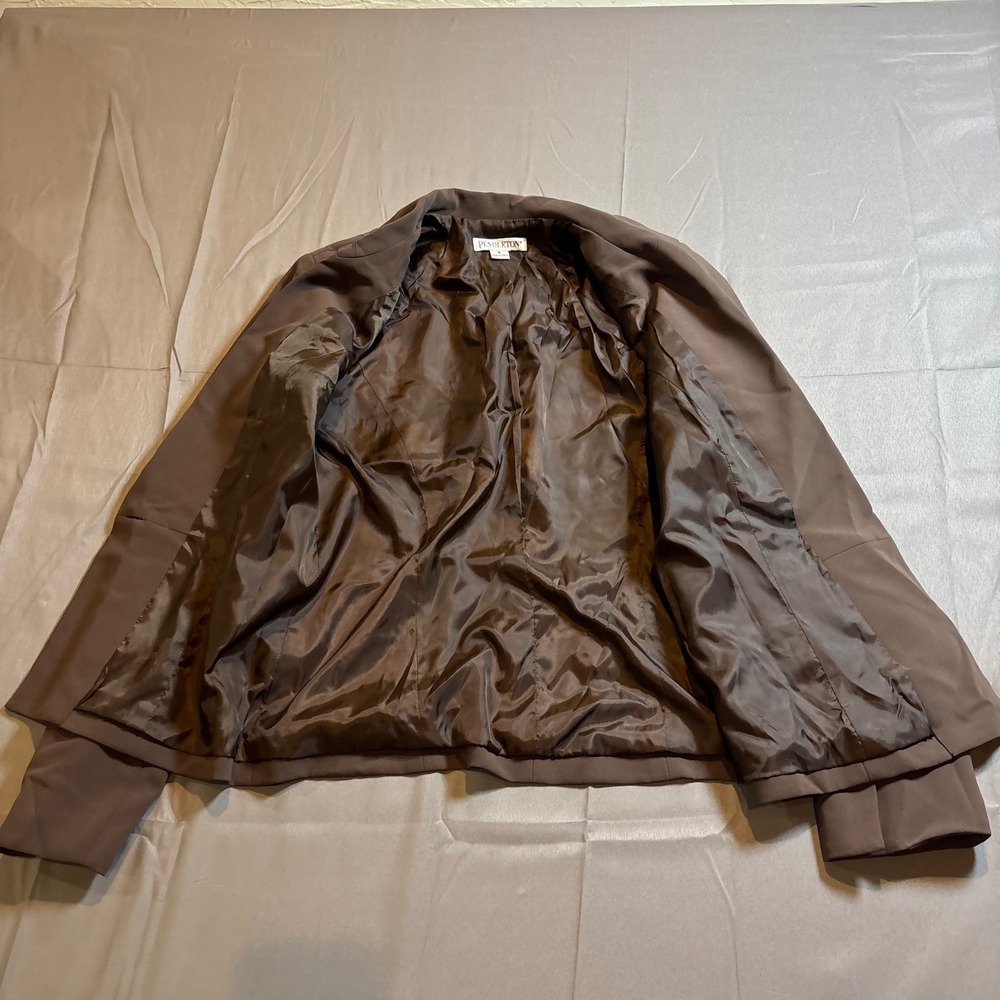 Pendleton Women's Brown/ Olive Green Button Blaze… - image 7